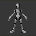 Robot Assistant Small Robot Butler Robot Butler Figure Game Figure 3d model