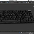 Keyboard mechanical keyboard ergonomic keyboard computer accessories super realistic high precision video level 3d model