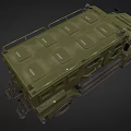 Military Green Armored Vehicle With Heavy Duty Tires And Reinforced Body