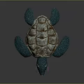 Turtle Cartoon Turtle Snapping Turtle Chickbill Turtle Reptile Cold Blooded Animal Reptile Class 3d model
