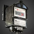 Vintage Commercial Fare Meters With For Hire Sign And Old Style Design