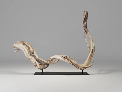 Root Carving Dead Branch 3d model