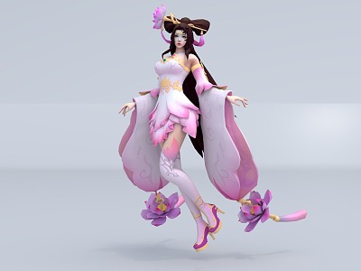 Game Characters Diao Chan model