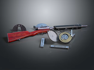 Modern rifle semi-automatic rifle 3d model