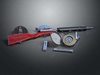 Modern rifle semi-automatic rifle 3d model