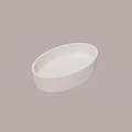Elegant White Oval Washbasin With Sleek Modern Design For Bathroom Use