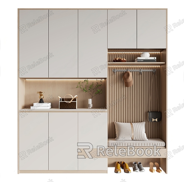 Shoe Cabinet Floor Cabinet Type Multifunctional Entrance Entrance model