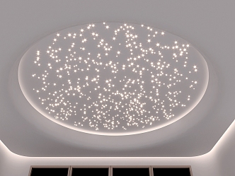 Star Ceiling Round Ceiling 3d model