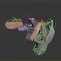 Colorful Clogs In Blue Green Orange Pink And Gray For Daily Living Use