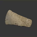 Primitive Stone Weapon Ancient Handcrafted Tool With Rough Surface From Prehistoric Era 3d model