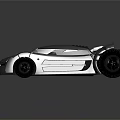Futuristic Silver Sports Car With Sleek Aerodynamic Design And Open Top