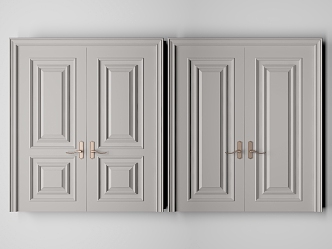 Jane ou double door 3d model