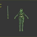 Fantasy Warrior Character With Mythical Creature And Sword In Armor Outfit