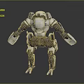 Modern Robot Mech Warrior Mech Soldier Machine Battlearm Mechanical Battlearm 3d model