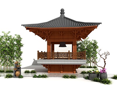 Chinese pavilion model