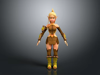 Cartoon Beauty Animation Beauty Animation Beauty Cartoon Girl Animation Girl Cartoon Girl Fantasy Beauty 3d model