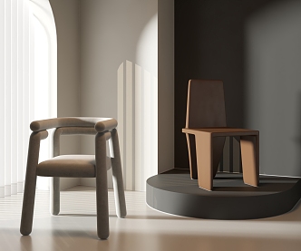 Poliform single chair 3d model