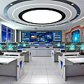 Command Center Fire Rescue Command Center Synthetic Combat Command Center Science and Technology Sense Office Space 3d model