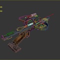 Crossbow Crossbow Crossbow Crossbow Mechanical Crossbow Shift Bow and Arrow Shoot Far Equipment Weapons High-tech Crossbow 3d model