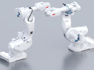 ABB Industrial Robotic Arms As Intelligent Machines For Advanced Collaborative Automation Systems 3d model