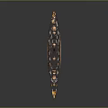 Detailed Battleship Model Watercraft With Orange Hull Black Superstructure And Turrets