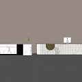 Modern reception desk, front desk, bar counter, cashier counter 3d model