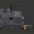 Turret Machine Gun Heavy Machine Gun Turret Sci-fi Tower Defense Game Tower Defense Sci-fi Turret Game Turret 3d model