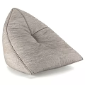 Modern Bean Bag Chair with Various Colors and Ottoman for Living Room Decor
