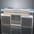 Retro Audio System Vintage Radio Cassette Player with Dual Speakers Classic Design