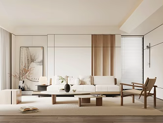 New Chinese Living Room 3d model