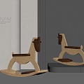 Modern Children's Trojan Rocking Chair 3d model