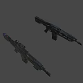 Sci-fi Assault Rifle 3d model