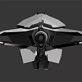Futuristic White Red Sleek Spaceship Design For Cosmic Exploration And Travel