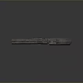 Rusty Vintage Revolver With Metallic Texture And Grip Featuring Yellow Dot On Dark Reflective Surface