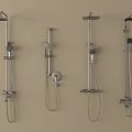 Stainless Steel Shower Heads With Different Styles For Bathroom Wall Mounting