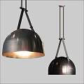 Modern Spherical Metal Pendant Light With Sleek Suspension Design And Shiny Finish