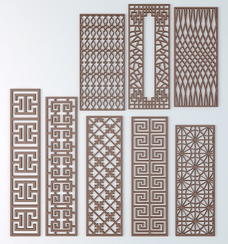 Chinese ancient pattern 3d model