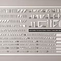Various European American Style Decorative Gypsum Cornice With Different Sizes And Patterns