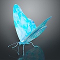 Modern Butterfly Colored Butterfly Tabby Butterfly Leaf Butterfly 3d model