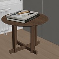 Modern Side Table Corner Table Combination Small Coffee Table Wood Square 3d model