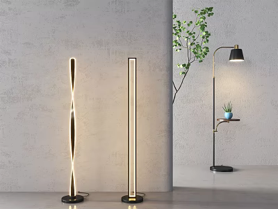 Modern floor lamp 3d model