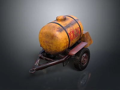 Modern cement mixer concrete mixer old-fashioned concrete mixer 3d model