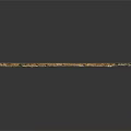 Elegant Long Metal Glass Decorative Strip With Wavy Texture And Gold Silver Finish