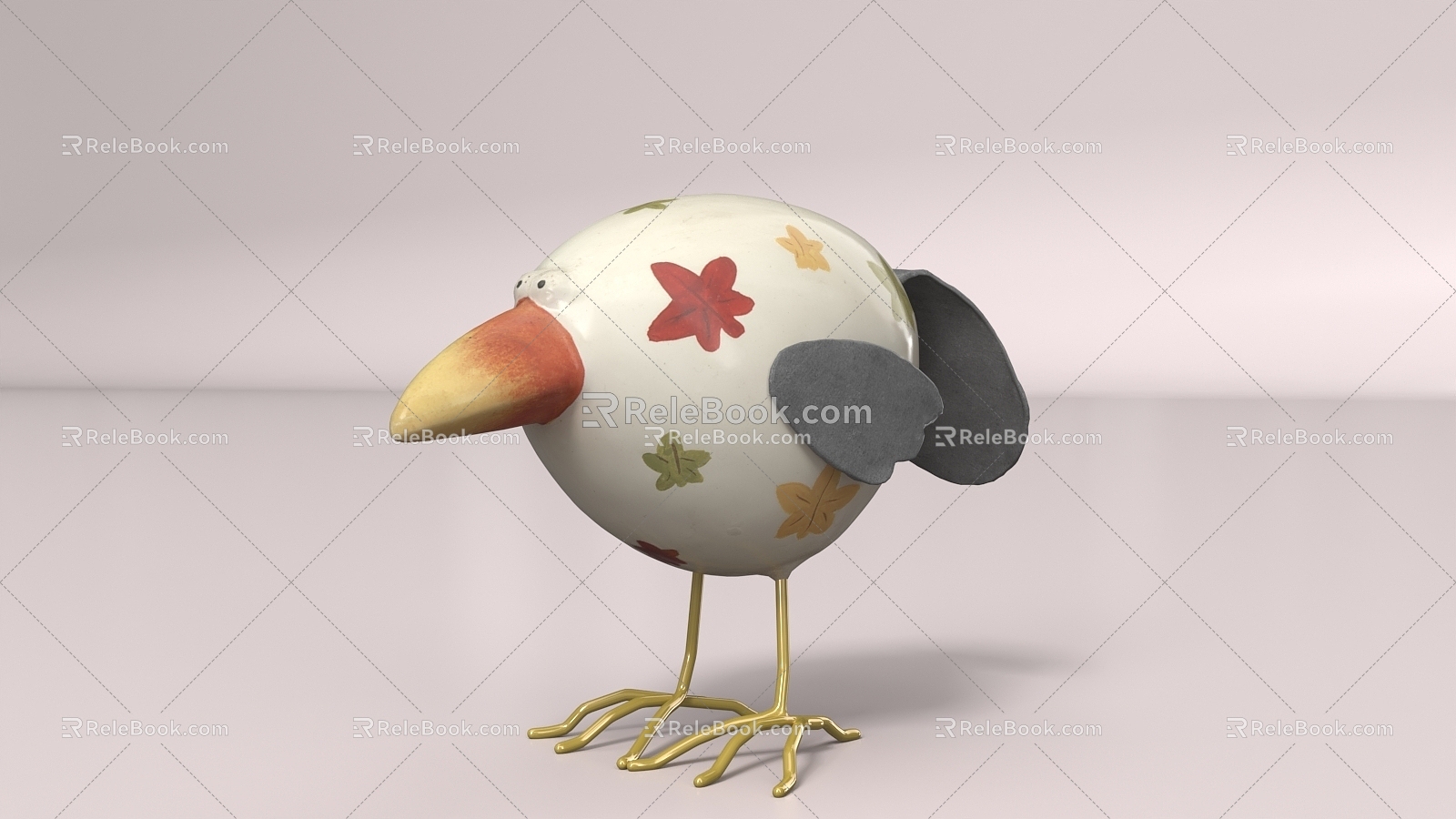 Cartoon animal chick ornaments toy ip chicken feet 3d model