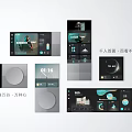 Modern Smart Switch Panel Featuring Various Interfaces And Stylish Display Design 3d model