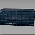 Blue Storage Box Featuring ABACUS Logistics Label For Home Organization