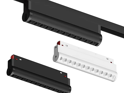 Modern Black and White Downlights and Spotlights Track Lighting Fixtures for Interior Lighting 3d model