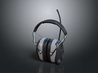Modern Computer Headset With Noise Cancelling Microphone For Gaming And Office Use 3d model
