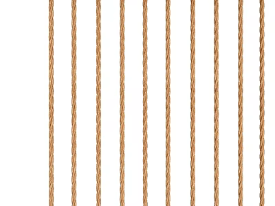 Vertical Brown Rope Pattern Wall Decor for Decorative Home Wall Hanging 3d model