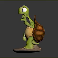Modern Turtle Cartoon Turtle Snapping Turtle 3d model
